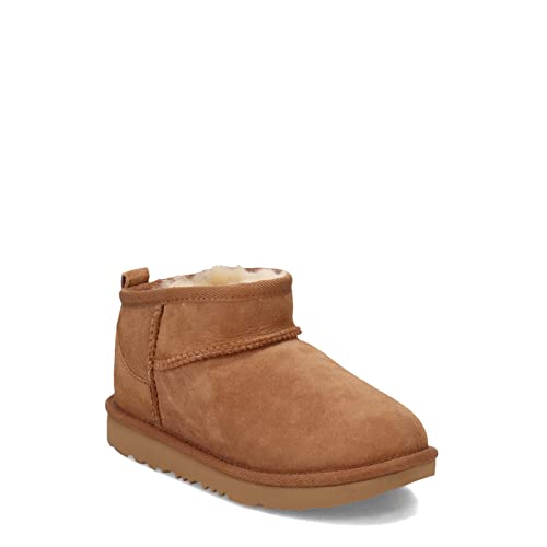 UGG Unisex-Child Classic Ultra Mini Boot, Chestnut, 2