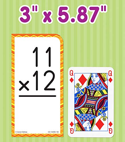 Carson Dellosa Multiplication Flash Cards for Kids Ages 8+, Times Table Flash Cards for Grade 3, Grade 4 and Grade 5, Multiplication Flash Cards with Answers