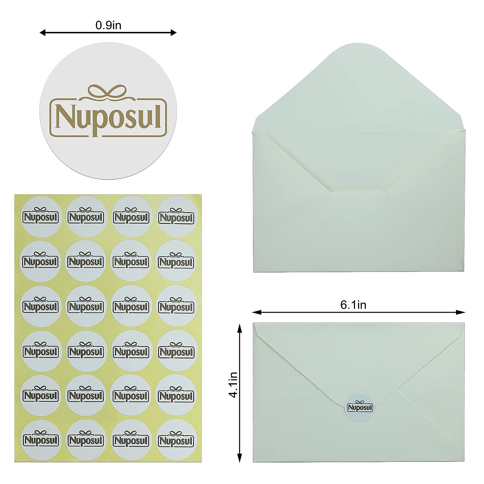 Nuposul Greeting Cards Assortment with Envelopes, 24 Pack Blank Cards Cards for All Occasions, Birthday, Thank You, Baby, Wedding and More