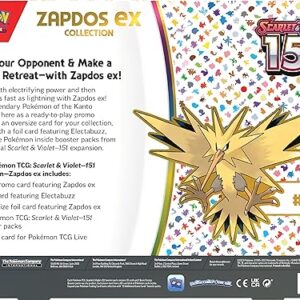 Pokemon TCG Scarlet & Violet 3.5 Pokemon 151 Zapdos Ex Box