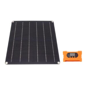 Portable Solar Panels, Solar Panel Monocrystalline Silicon Safe 10A High Efficiency Multi Functional with Controller for Outdoor