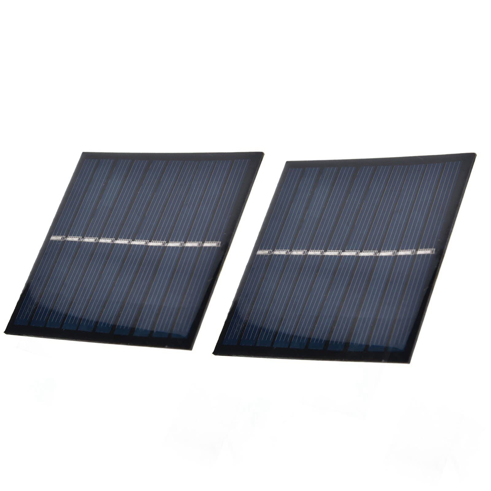 2Pcs Solar Panel Portable Encapsulated Cell Flexible DIY e 0.7W 5V 0‑140mA 2Pcs Solar Panel Portable Encapsulated for Family