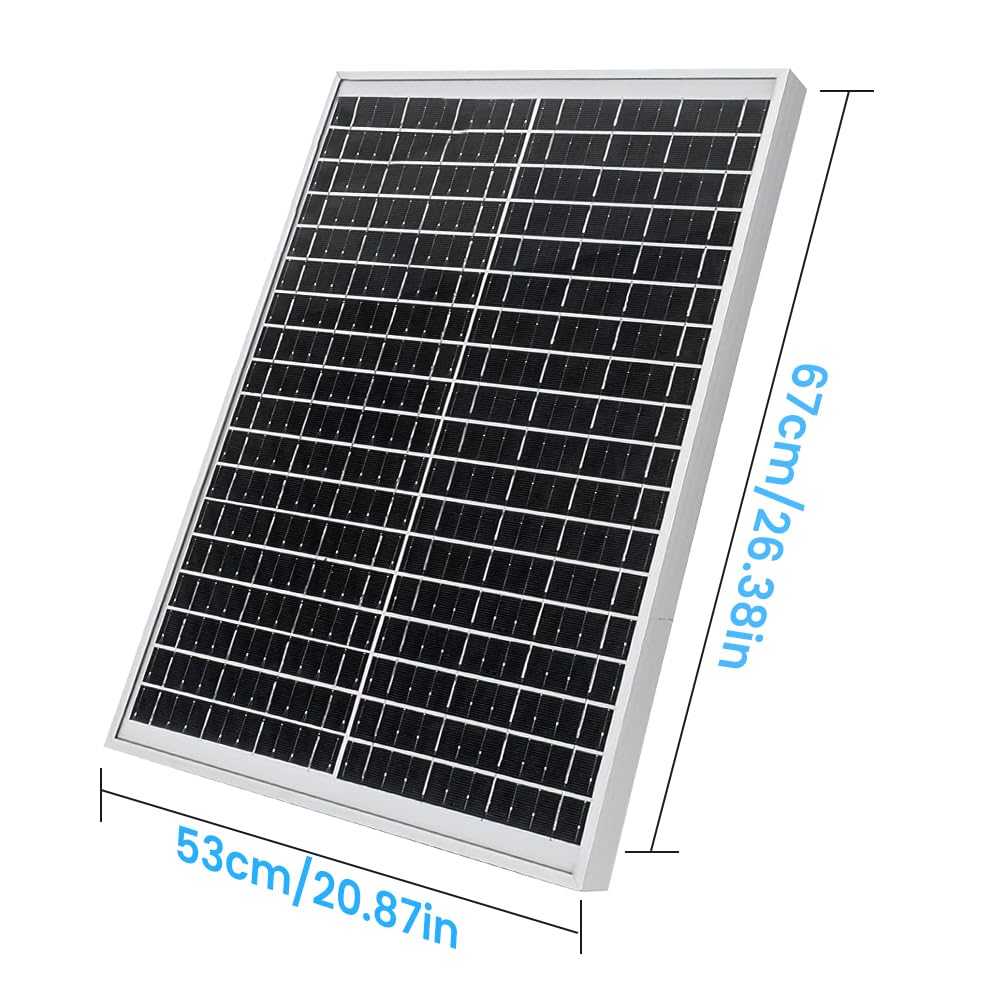 100W Portable Solar Panels, up to 21% High Efficiency Module Monocrystalline Solar Panel, Solar Panel Kit for Power Station Outdoor Emergencies RV Trailer Camper Rooftop Off Grid System