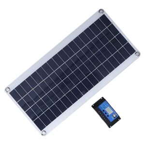 8W Monocrystalline Silicon Solar Panels with 10A Controller Portable Solar Panel Kit for RV Ship Camping 8W Monocrystalline Silicon Solar Panels for Family