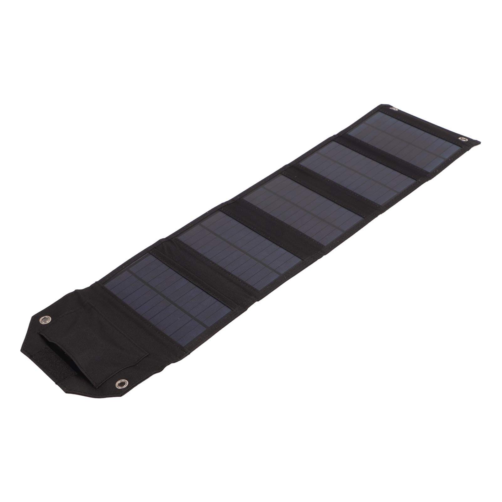 10W USB Solar Panel Charger, Waterproof IP67, Polycrystalline Silicon, Foldable with 24% Conversion Efficiency, Portable for Outdoor Energy Emergencies (Black)