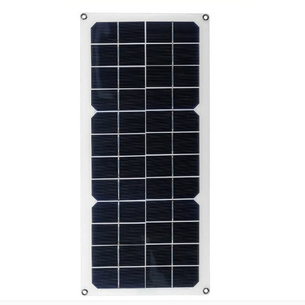 30W 12V Lightweight Solar Panel Charger Portable Solar Panel Kit Flexible Solar System for Outdoor Power Supply Camping Travel Mobile Phone