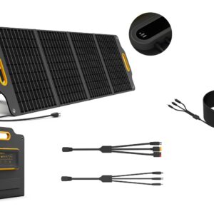 Powerness 120 Watt 18V Portable Solar Panel with 32.8 Feet/10 Meters DC Extension Cable