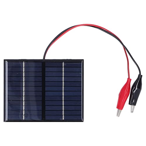 1.5W 12V Solar Panel, Portable Solar Panel Polysilicon Windproof Solar Charger High Conversion Efficiency Solar Panel for Outdoor Camping Hiking RV Trip