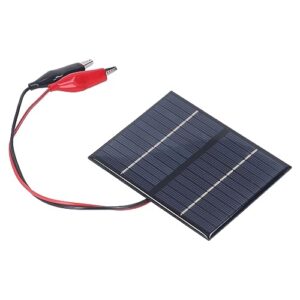 1.5W 12V Solar Panel, Portable Solar Panel Polysilicon Windproof Solar Charger High Conversion Efficiency Solar Panel for Outdoor Camping Hiking RV Trip