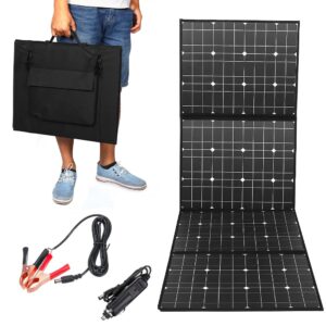 150W Foldable Solar Panel, Portable Solar Panel, Foldable Solar Suitcase Monocrystalline Solar Panels, Foldable Solar Charger IP65 Waterproof