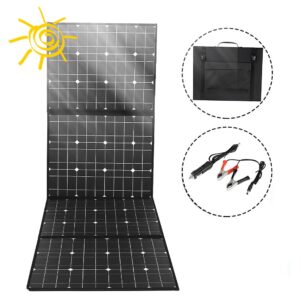 150W Foldable Solar Panel, Portable Solar Panel, Foldable Solar Suitcase Monocrystalline Solar Panels, Foldable Solar Charger IP65 Waterproof