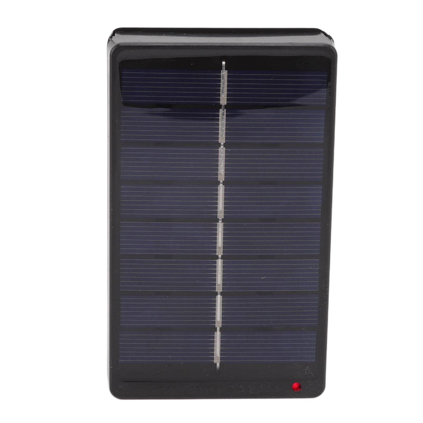 1W 4V Solar Battery Charger, Portable Solar Power Bank Solar Panel Charger Solar Powered Battery Charger & Maintainer for AA AAA Batteries