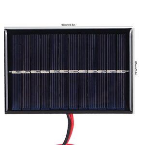 0.6W 6V Solar Panel Module Portable DIY Polysilicon Solar for Lights 3.7V Battery 0.6W 6V Solar Panel Module for Family