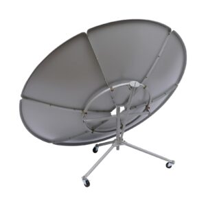 TTONSUE Portable Solar Cooker, 1800W 1.5m Diameter Camping Outdoor Solar Cooker for Solar Heating, Visual Education or DIY Solar Concentrator 59'' Diameter