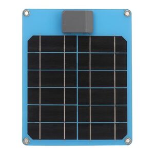 Solar Power Generator Panel, Solar Panel High Efficiency Portable 5W 5V for Car (Blue)