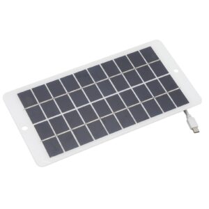 10W 5V Solar Panel Type C Output Portable Solar Panel with IP65 Polycrystalline Silicon for Phone Charging Security Monitoring