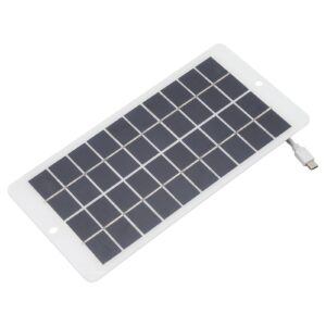 10W 5V Solar Panel Type C Output Portable Solar Panel with IP65 Polycrystalline Silicon for Phone Charging Security Monitoring