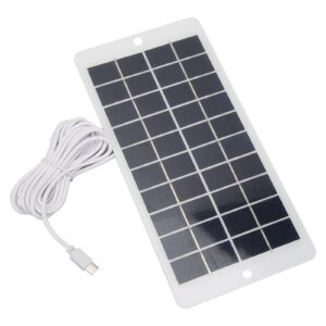 10W 5V Solar Panel Type C Output Portable Solar Panel with IP65 Polycrystalline Silicon for Phone Charging Security Monitoring