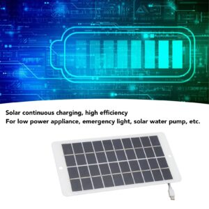 10W 5V Solar Panel Type C Output Portable Solar Panel with IP65 Polycrystalline Silicon for Phone Charging Security Monitoring