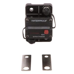 MotorGuide 8M0064076 Manual Reset Circuit Breaker — for 12V, 24 V and 36V Trolling Motors — Push-Button Reset — 60 Amp