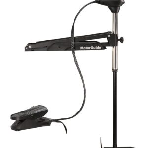 MotorGuide 940200090 X3 Freshwater Bow Mount Trolling Motor — Cable Steer, Foot-Control — 45-Inch Shaft, 55-Pound Peak Thrust