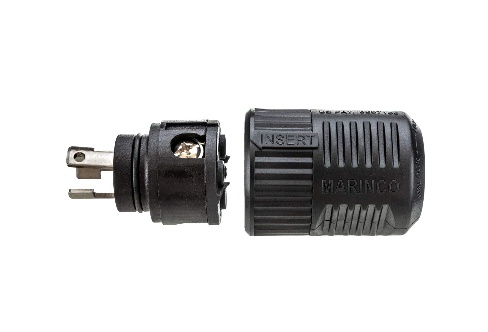 MotorGuide 8M0092065 Trolling Motor Replacement Plug — Medium Duty, Use with 16- to 8-Gauge Wire, Connects with Receptacle