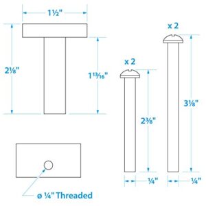 Seachoice Mounting Bolt and Isolator Kit for Motorguide Trolling Motors, Stainless Steel Screws