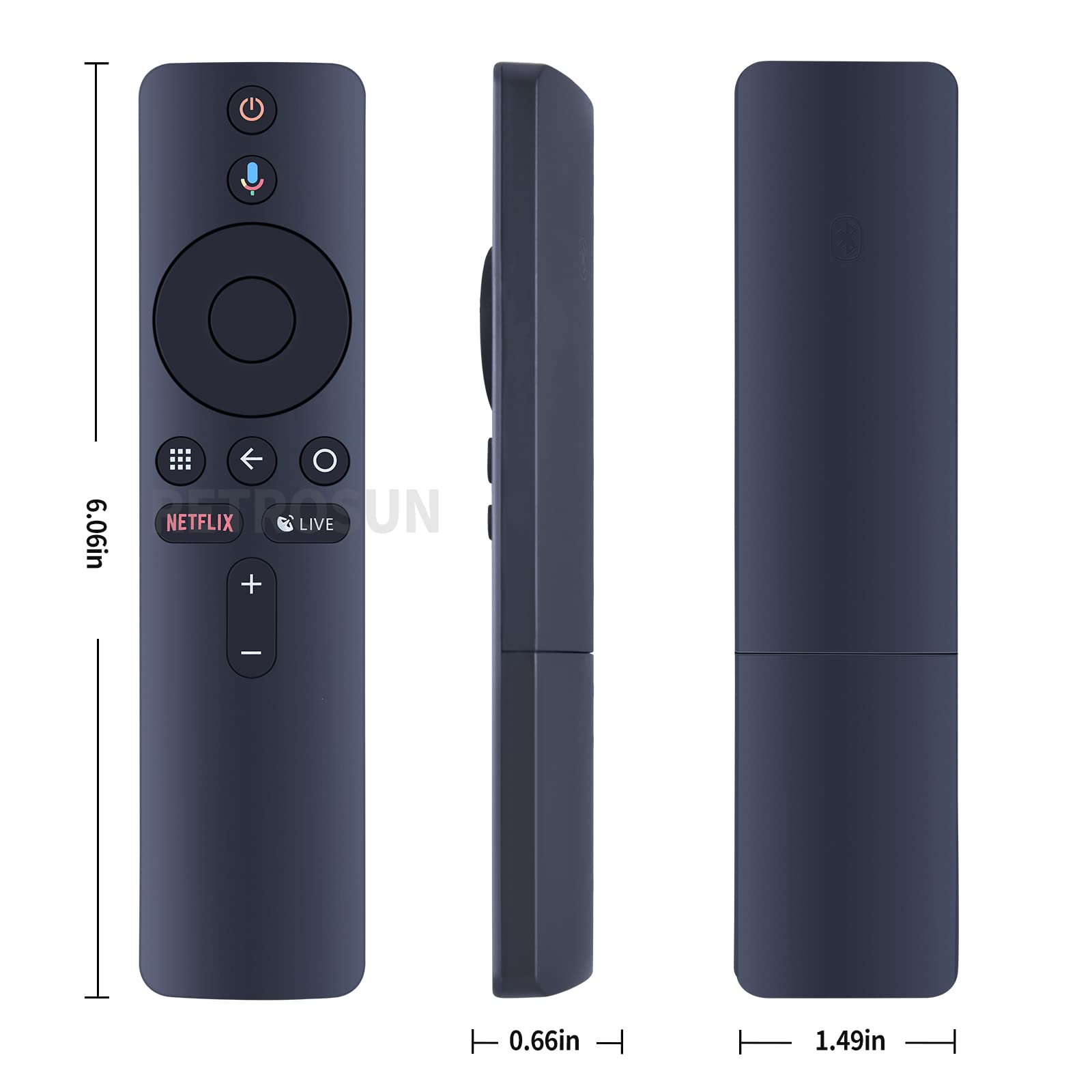 XMRM-006 Replacement Voice Remote Control Compatible for Xiaomi XIAO MI Box S XMRM006 Remote Controller with Netflix Live Shortcut Keys