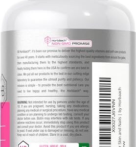 Horbäach Hair Skin and Nails Vitamins | 300 Softgels | with Biotin and Collagen | Infused with Argan Oil and Coconut Oil | Non-GMO, Gluten Free Supplement