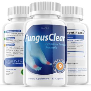 Alapor Fungus Clear - Probiotic Pills, Advance Formula Fungusclear Capsules, Max, for 30 Days Supply.