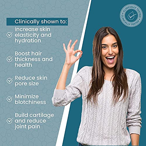 Enhanced Collagen Pills (Types I, II, III, V, X) | Grass Fed Collagen Peptides & Proteox for Maximum Absorption & Benefits | Keto Primal Amino Acid Hydrolyzed Protein for Hair Nail Skin Joint Health