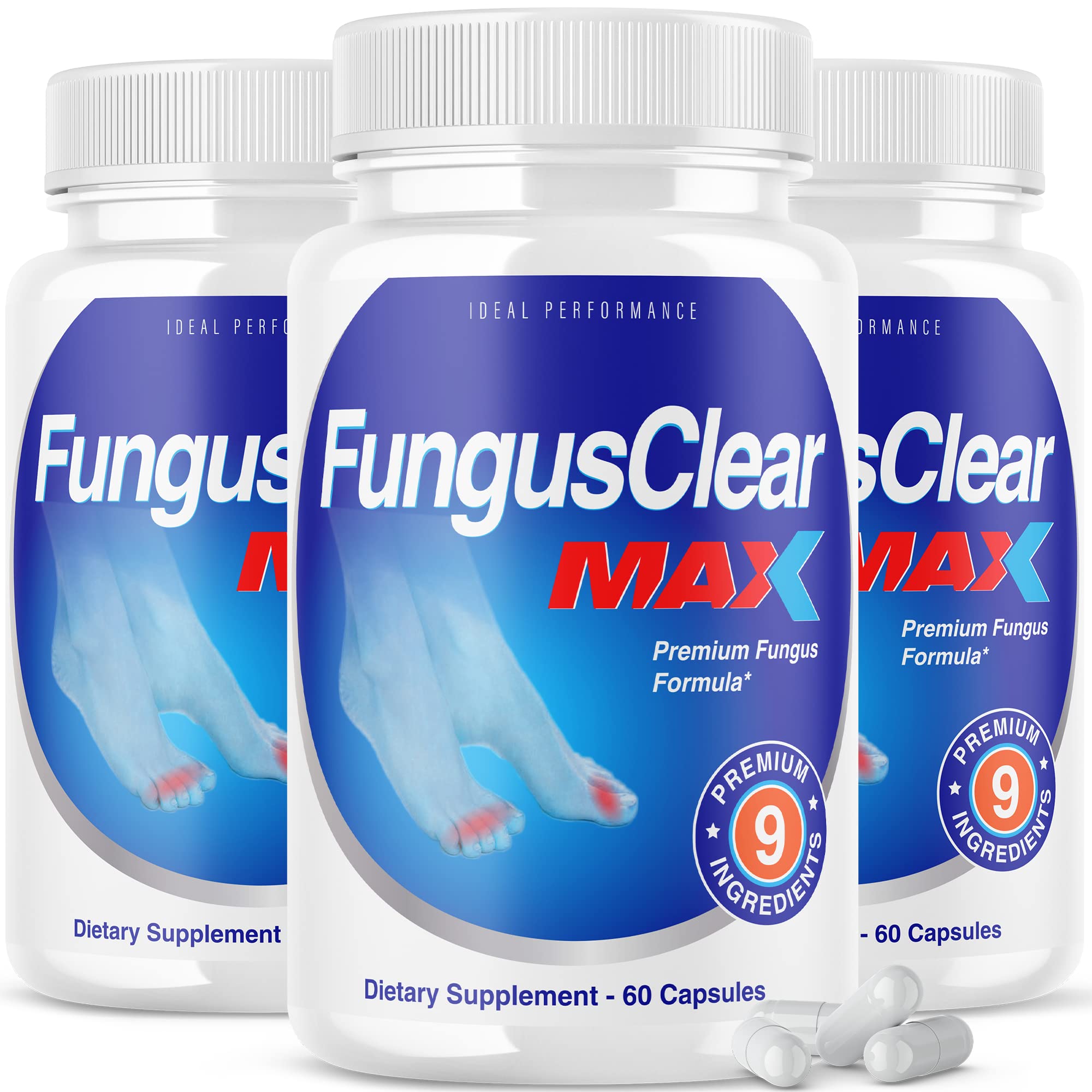 (3 Pack) Fungus Clear Max Toenail Pills (180 Capsules)