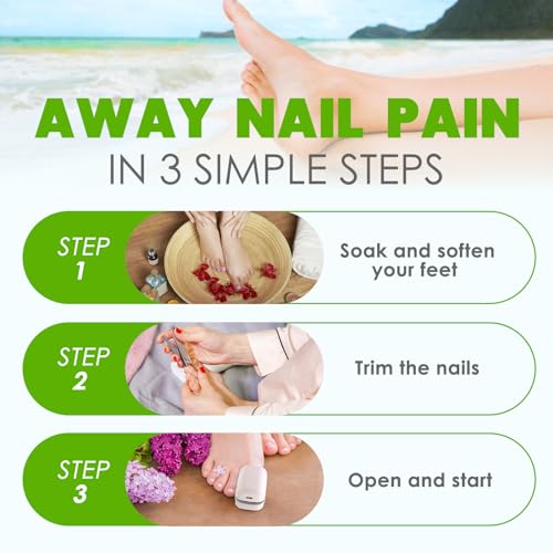 Nail Fungus Light for Toenails, FSA or HSA eligible Highly Effective Blue Light to Defeat Onychomycosis, Revolutionary Nail Fungus Solution Easy to Use at Home, Elderly