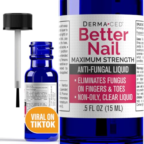 Better Nail - Treatment for Fungus Under & Around the Nail - Maximum Strength 25% Anti Fungal Solution for Nail Support, Nail Restoring