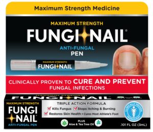 fungi-nail pen applicator anti-fungal solution, kills fungus that can lead to nail & athlete’s foot with tolnaftate & clinically proven to cure and prevent fungal infections, 0.101 fl oz (pack of 1)