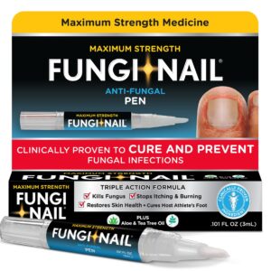 Fungi-Nail Pen Applicator Anti-Fungal Solution, Kills Fungus That Can Lead to Nail & Athlete’s Foot with Tolnaftate & Clinically Proven to Cure and Prevent Fungal Infections, 0.101 Fl Oz (Pack of 1)