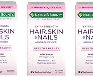 Nature's Bounty Extra Strength Hair Skin Nails, 150Count, Pack of 3