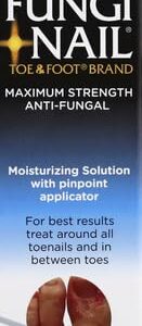 Fungi-Nail Anti-Fungal Liquid Solution, Kills Fungus That Can Lead to Nail & Athlete's Foot with Tolnaftate & Clinically Proven to Cure and Prevent Fungal Infections 1 Fl Oz (Pack of 1)