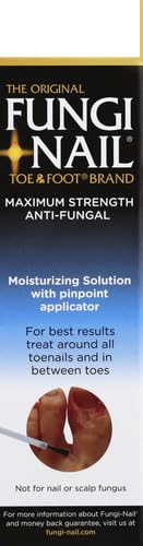 Fungi-Nail Anti-Fungal Liquid Solution, Kills Fungus That Can Lead to Nail & Athlete's Foot with Tolnaftate & Clinically Proven to Cure and Prevent Fungal Infections 1 Fl Oz (Pack of 1)