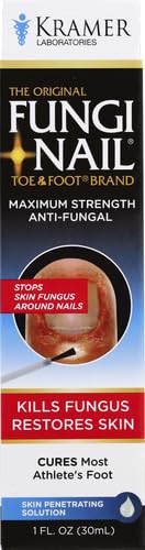 Fungi-Nail Anti-Fungal Liquid Solution, Kills Fungus That Can Lead to Nail & Athlete's Foot with Tolnaftate & Clinically Proven to Cure and Prevent Fungal Infections 1 Fl Oz (Pack of 1)