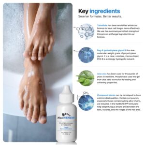 NailRENEW Antifungal - Professional Strength, Compliant Fungus Treatment for Toe Fungus, Discolored or Brittle Nails (1 Bottle)