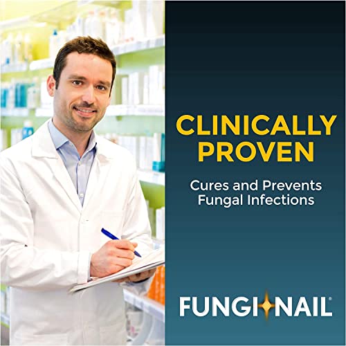 Fungi Nail Anti-Fungal Ointment, Kills Fungus That Can Lead to Nail & Athlete’s Foot with Tolnaftate & Clinically Proven to Cure Infections, Natural Color, 0.7 Fl Oz