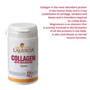 Ana Maria Lajusticia - High Absorption Hydroliezd Collagen Pills with Magnesium. Healthy Skin, Nails, Hair and Ligaments. Natural Supplement, 75 Tablets.