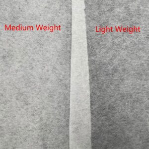 PLANTIONAL Lightweight White Iron-On Non-Woven Fusible Interfacing: 11.6" x 30yd Lightweight Non-Woven Interfacing Iron On Polyester Single-Sided Interfacing for DIY Crafts Supplies