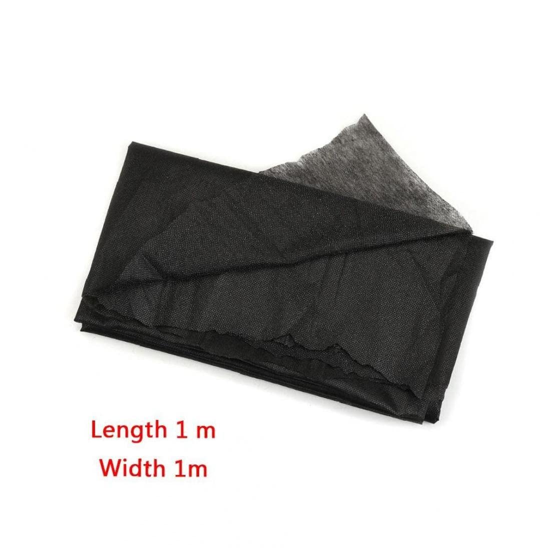 100cm Fusible Interfacing Non-Woven Polyester Interfacing Fabric Single-Sided Iron on Interfacing Black