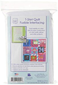 june tailor t-shirt project fusible interfacing , white