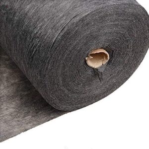 1 yard charcoal gray interfacing non woven 45g/sqm one side fusible 58-60"wide