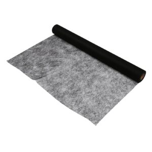 misppro Hot Melt Adhesive Web Fusible Interfacing Fabric Non-Woven ?Lightweight Fusible Iron on Interfacing Fabric for Sewing Crafts - Black