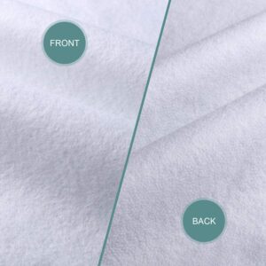 Tatuo 2 Pieces Fusible Interfacing Fabric Fusible Iron on Batting Fleece Wadding Lightweight for Sewing Crafts