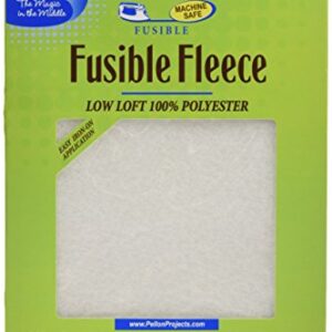 Pellon White Fusible Fleece 22" x 36" Packages, Pack 1